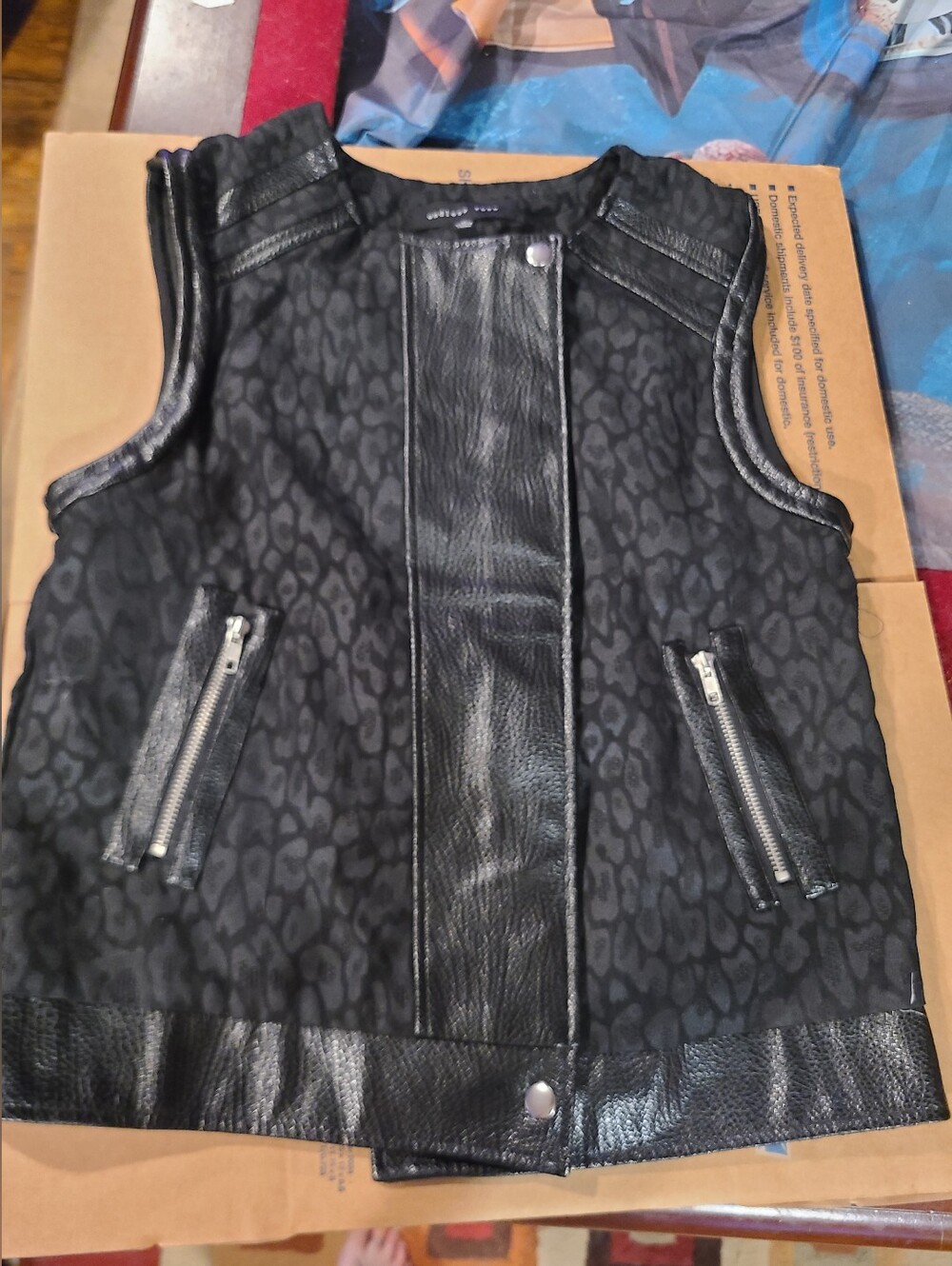 Faux Leather Vest